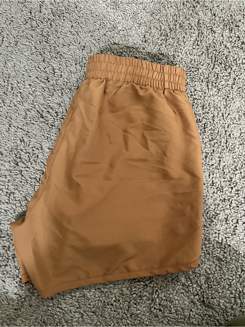 Under Armour Women's Burnt Orange Performance Shorts - Picture 7 of 7
